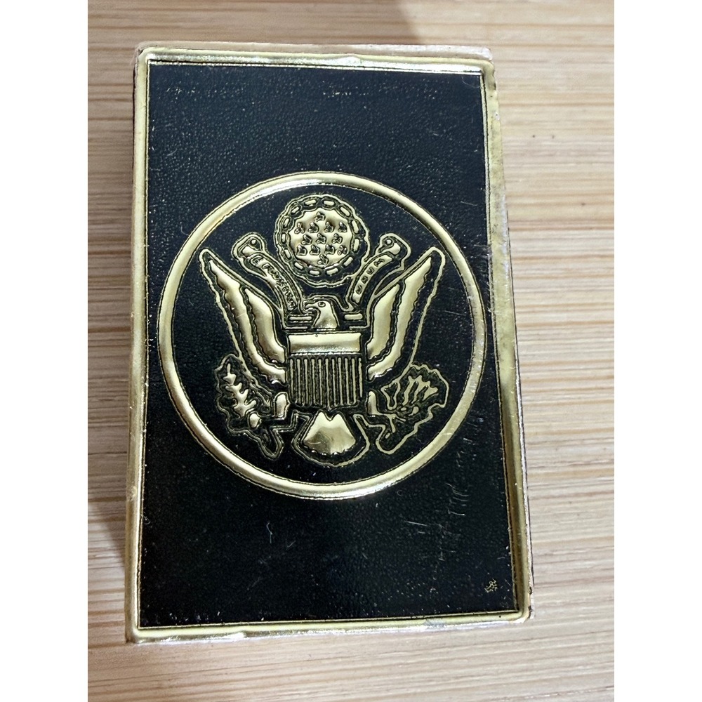 Rare Mid century Great Seal of the United States Matchbox with Purple Matches